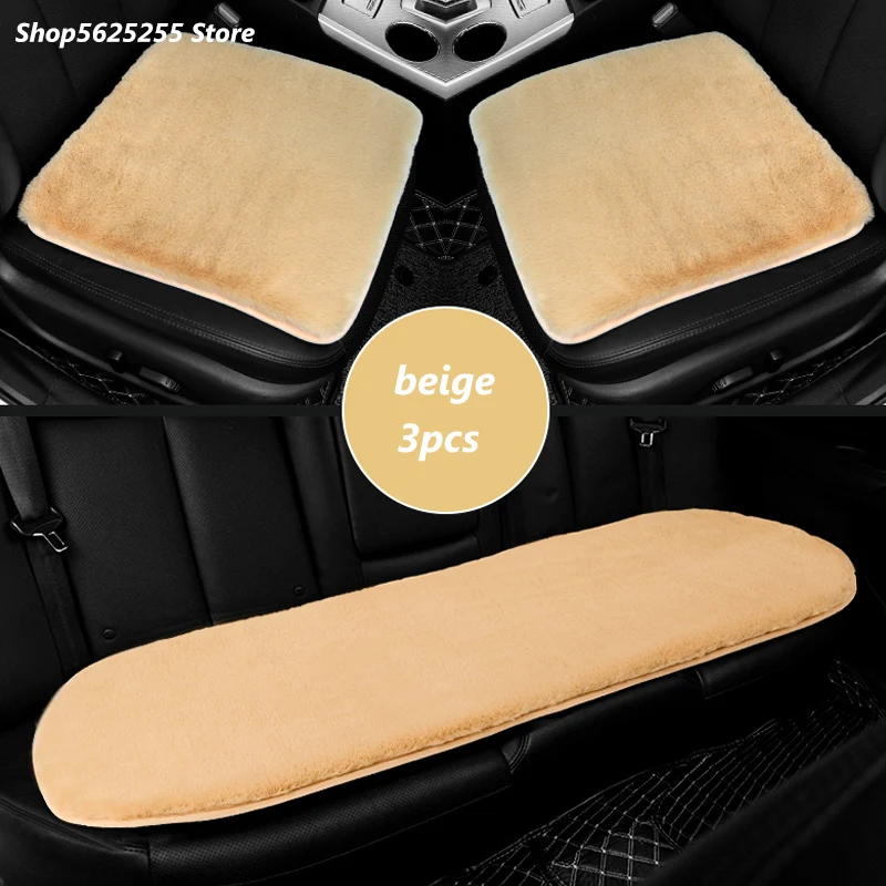 

Car Seat Cover Protector Mat Winter Warm Mats Cushion Pad Cushion Breathable Universal Size Deocration Auto Accessories
