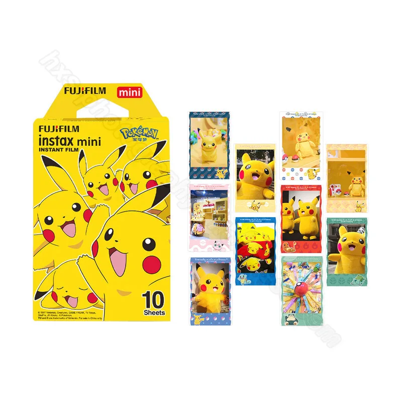 Новая Fujifilm Instax Mini Film 9 8 Pokemon цветная пленка для Fuji 7s 25 70 90 мгновенная