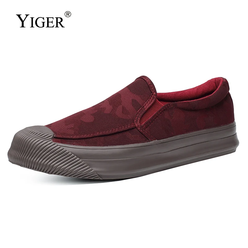 

YIGER/Новые мужские лоферы; Парусиновая камуфляжная мужская повседневная обувь для ленивых лоферы; Мужские туфли из парусины; Мужская обувь