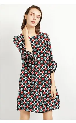 Специальное цена оригинальное тонкое шелковое платье в европейском и