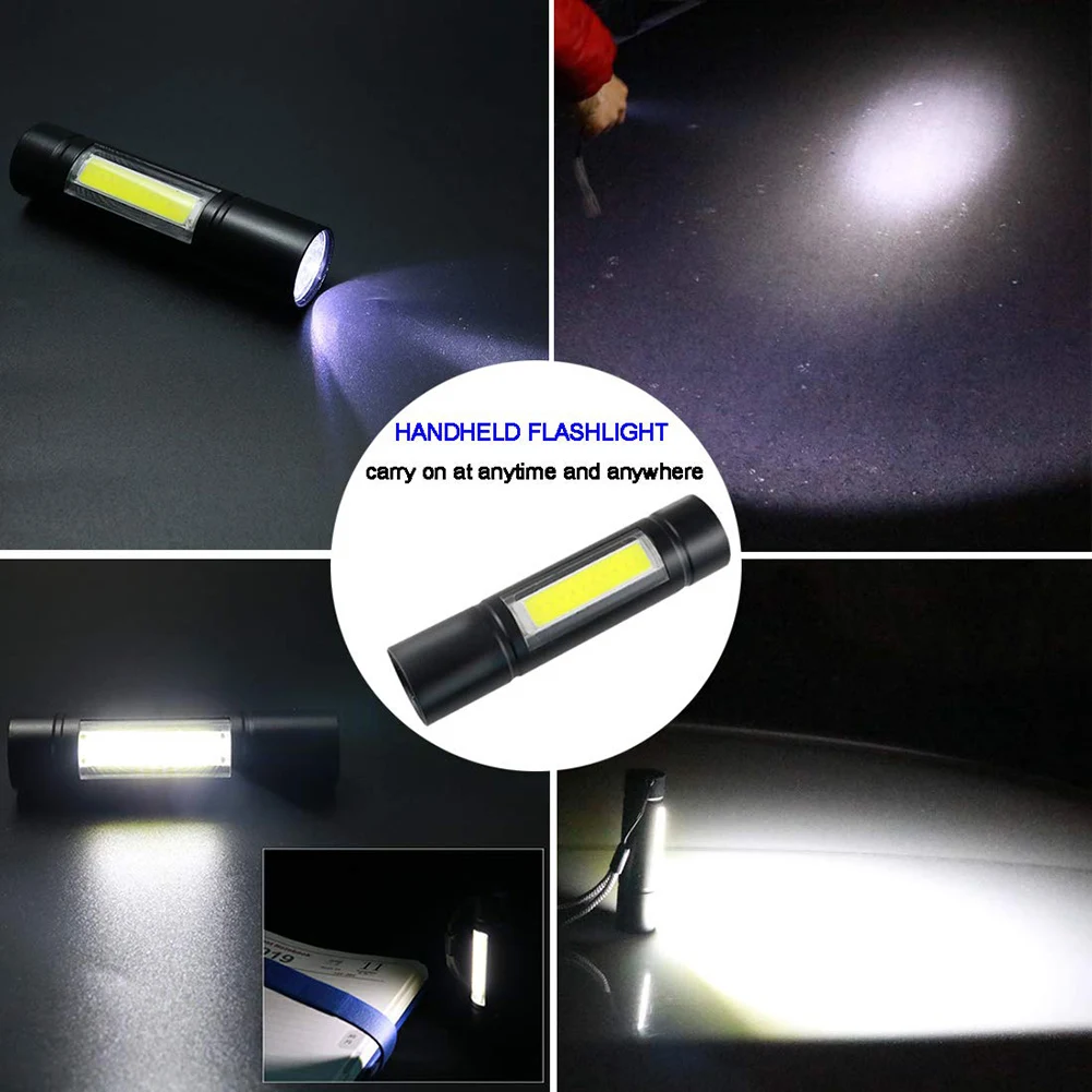 Meijuner мини-фонарик COB боковой тактический фонарик USB высокой мощности перезаряжаемый светодиодный фонарь наружная аварийная лампа B011