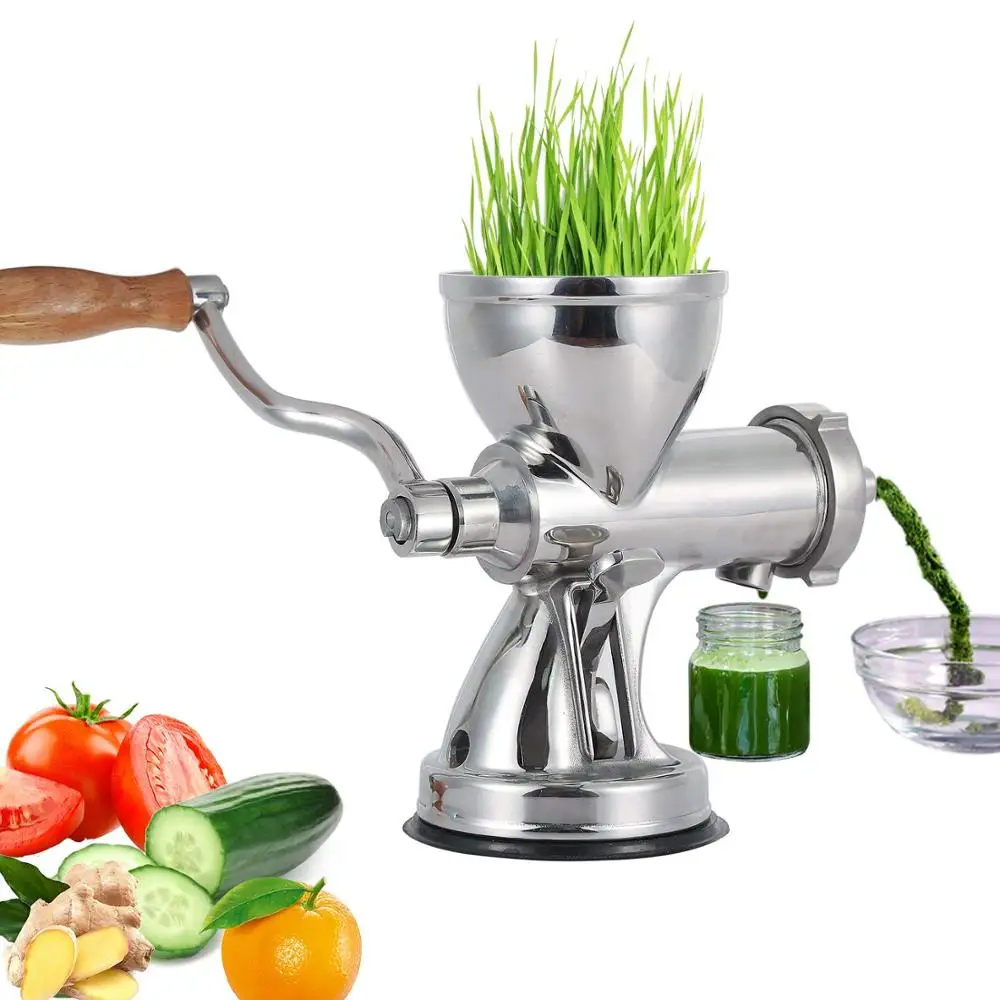 

304 stainless steel straw manual juicer, super juice extract, with vacuum cup, family DIY kitchen tool,