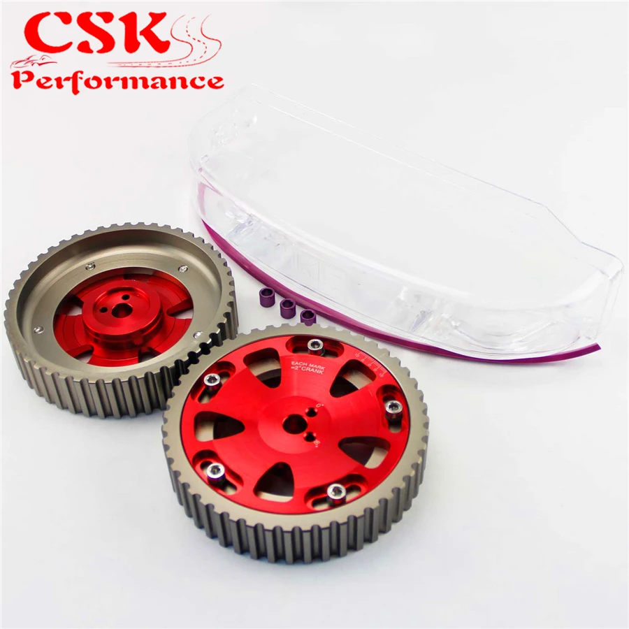 Кулачковый шкив + крышка кулачка подходит для Mitsubishi EVO 1 3 Eclipse DSM 4G63 92 95