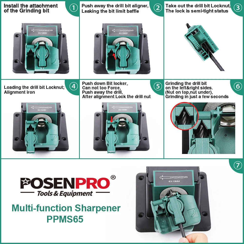 Многофункциональная точилка для крепления на скамейке POSENPRO многофункциональная