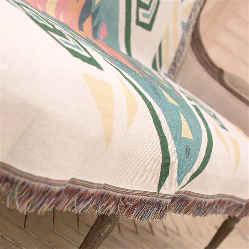 

Bubble Kiss Four Seasons Universal Sofa Cover European Style Universal Sofa Towel Vintage Print Throw Blanket Creativity Blanket