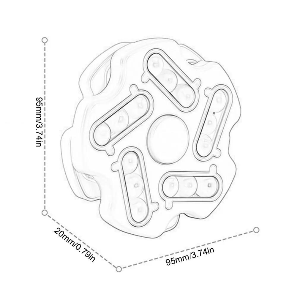 

Kids Magic Finger Rotating Cube New Educational Toy Decompression Puzzle Children's Gift Birthday Present