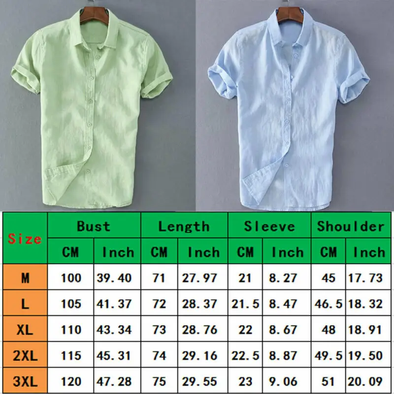 

Hot Summer Men's Shirts Simple Style Solid Slim Shirts Short Sleeve V Neck Single Breasted Casual Shirts Basic Wild Tops