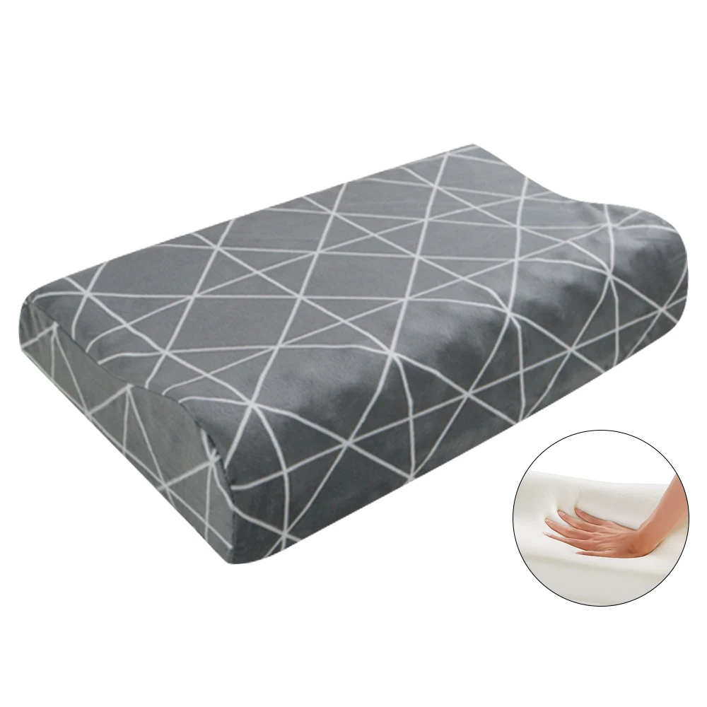 grey 50x30cm DIDIHOU подушка из пены с эффектом памяти Ортопедическая подушка постельные принадлежности подушка для шеи волокна медленный отскок подушки массажер для шейного отдела здравоохранения - Цвет: grey 50x30cm