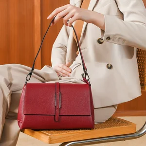 ZOOLER оригинальные роскошные свадебные женские сумки-тоуты из натуральной воловьей кожи, кошельки, сумки на плечо, высококачественные красные сумки через плечо # WG229