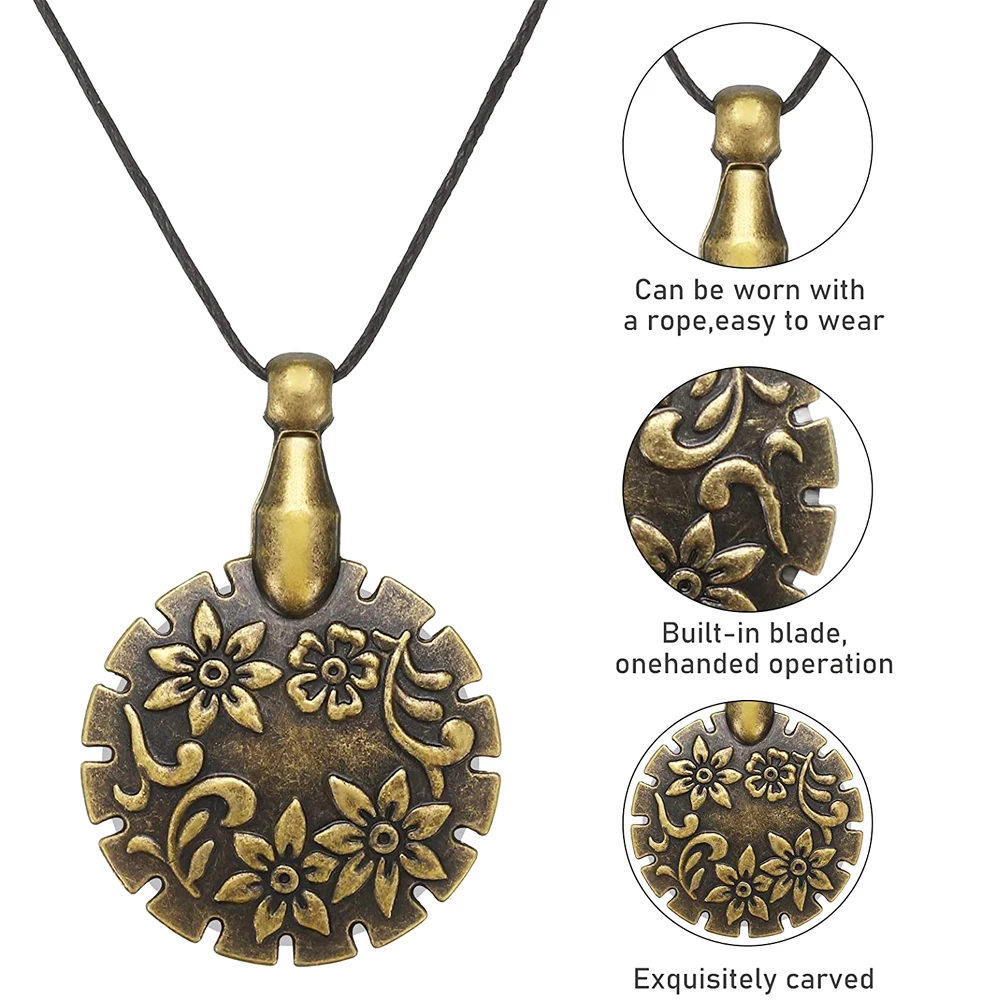 Резак для пряжи Кулоны из нержавеющей стали с 3 шт. металлическое приспособление