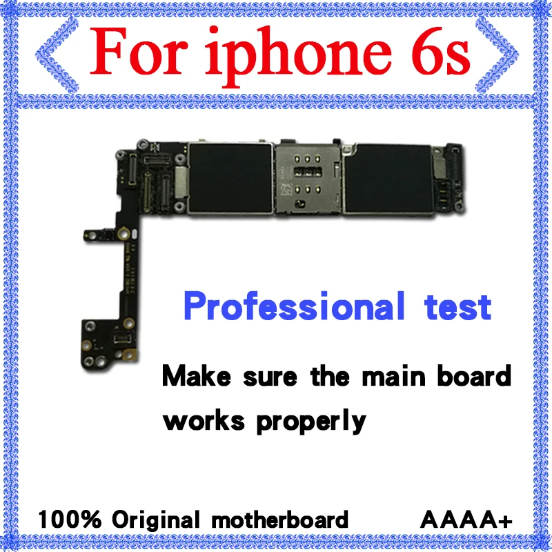 100% оригинал 16 Гб/32 ГБ/64 ГБ материнская плата для iphone 6s разблокированные