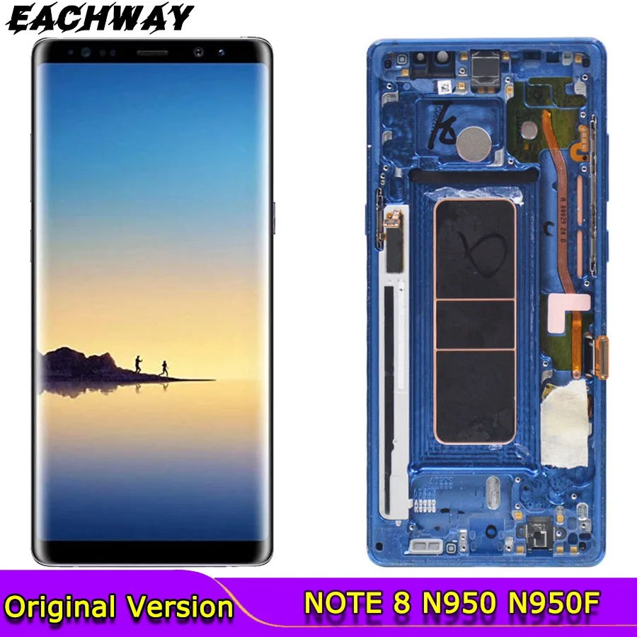 

6.3" Original SUPER AMOLED Display For SAMSUNG Galaxy NOTE 8 LCD N950 N950F N950N For Note8 lcd Touch Screen Replacement Parts