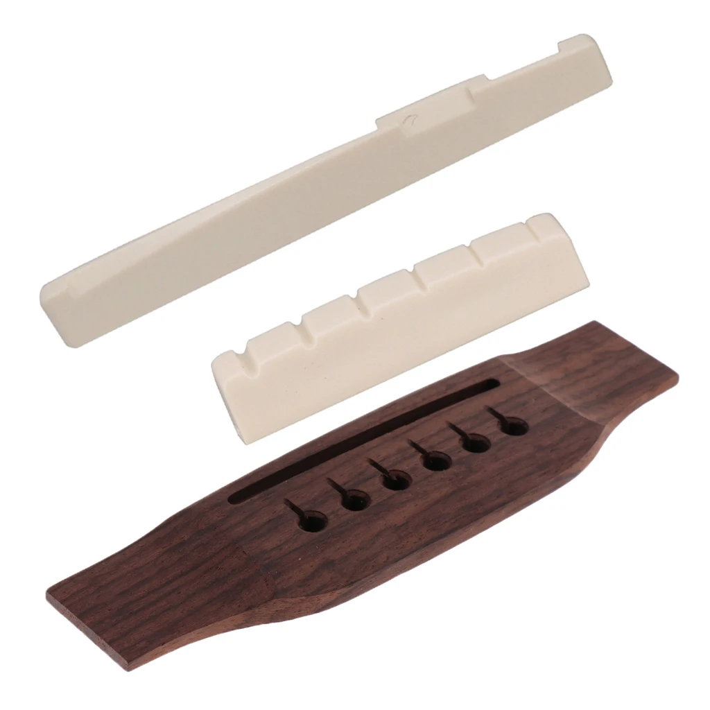 

Набор акустических народных гитар, мост + седло + гайка, аксессуары «сделай сам» для музыкальных инструментов, 1 комплект