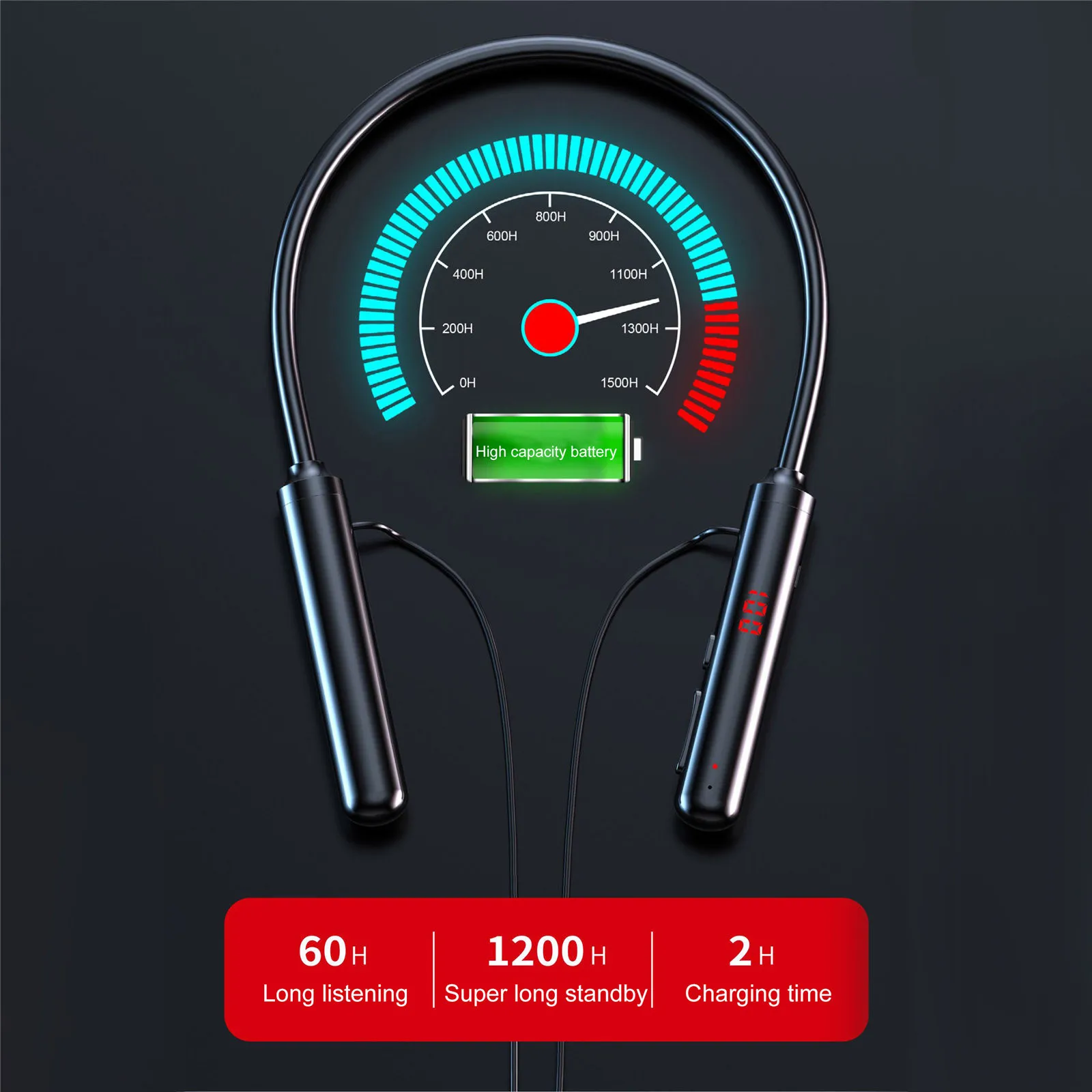 Беспроводные подвесные наушники-вкладыши стерео Bluetooth наушники с Hd микрофоном