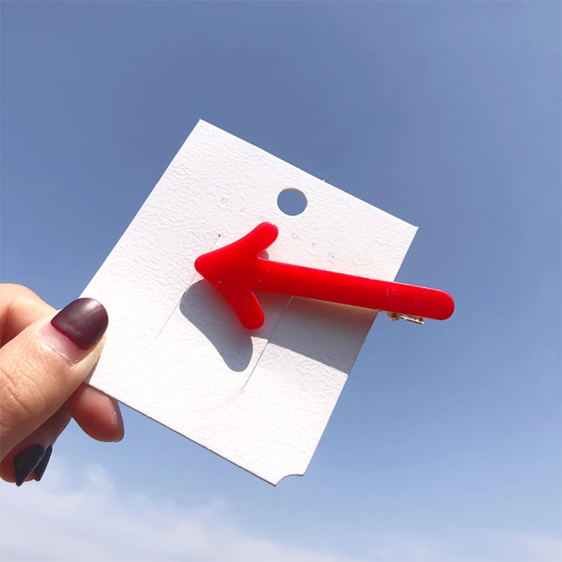 Милые красные желтые зеленые розовые темно-серые оранжевые заколки для волос из