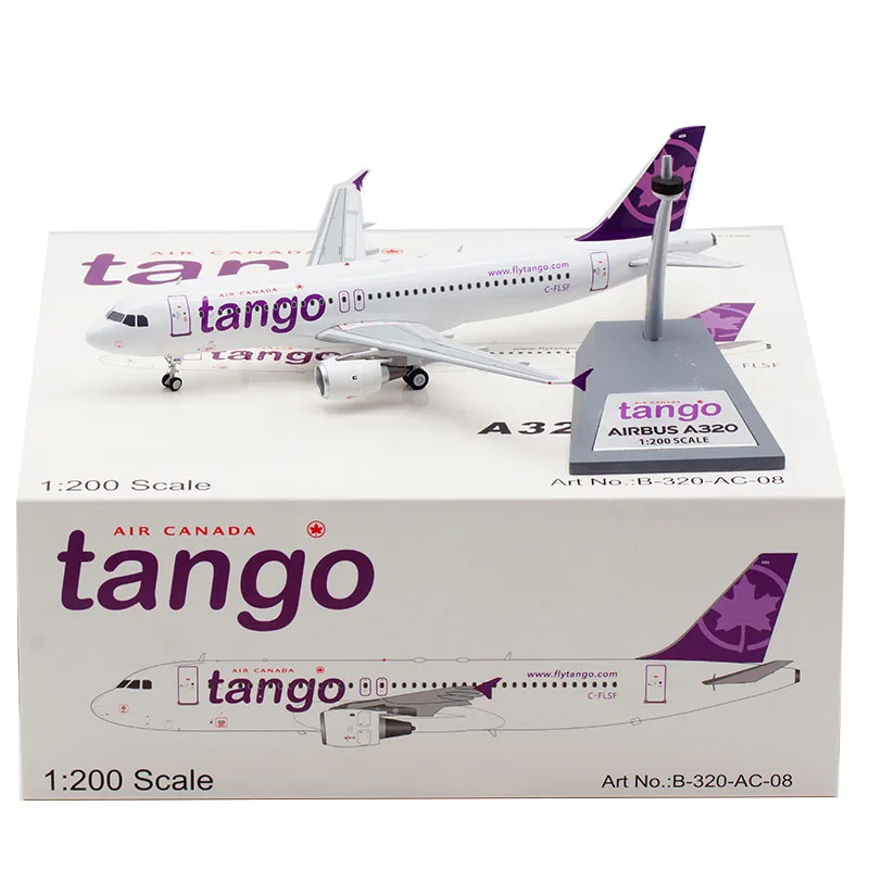 

Diecast 1/200 Scale A320 C-FLSF Canada Tango Air Airline Aircraft 320 Plane Model Airplanes Collection Show Model Toys