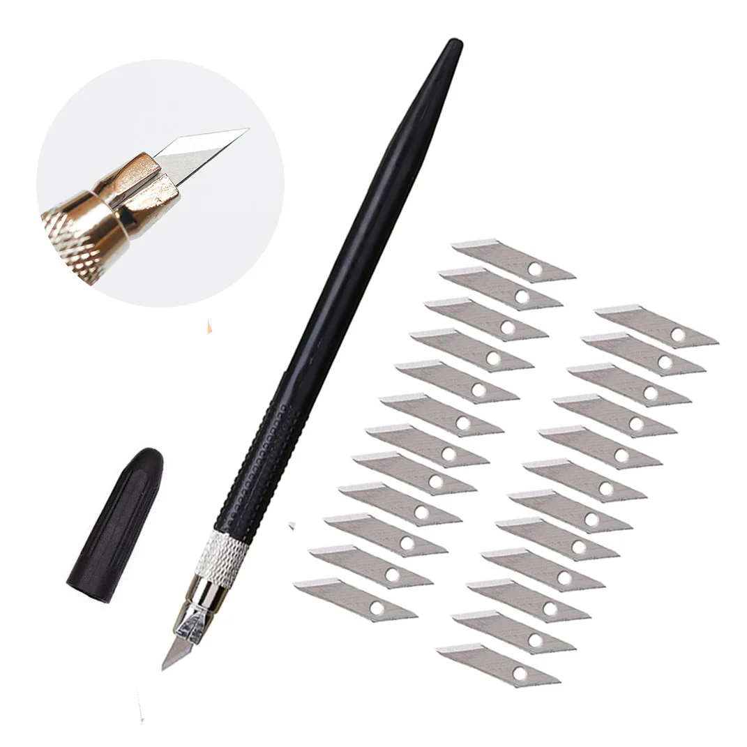 Нож для хобби Modelcraft с 24 запасными лезвиями ремесленный резак нож карт резки