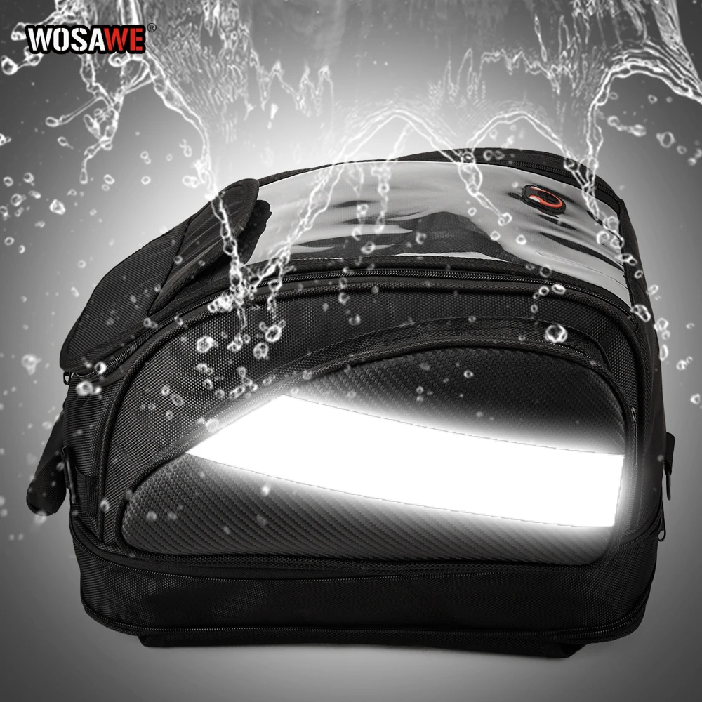 motorcycle tank bag high capacity 22l magnetic fuel oil waterproof moto phone gps navigation bag motocross luggage helmet bag free global shipping