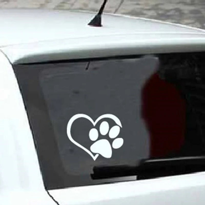 Wall Sticker Pet With Heart Dog Cat Vinyl Decal Car Window Bumper Decor For Home Wallpaper | Автомобили и мотоциклы