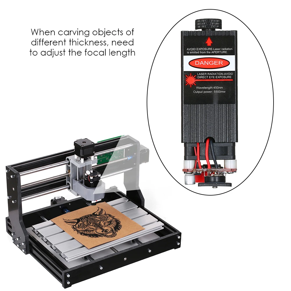 Модуль профессиональной синей лазерной головки 500 МВт/2500 мвт/5500 МВт с