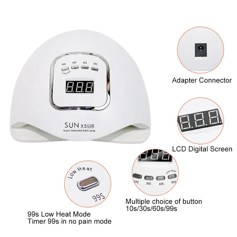 Уф-лампа для сушки всех видов гель-лака 80 вт | Красота и здоровье