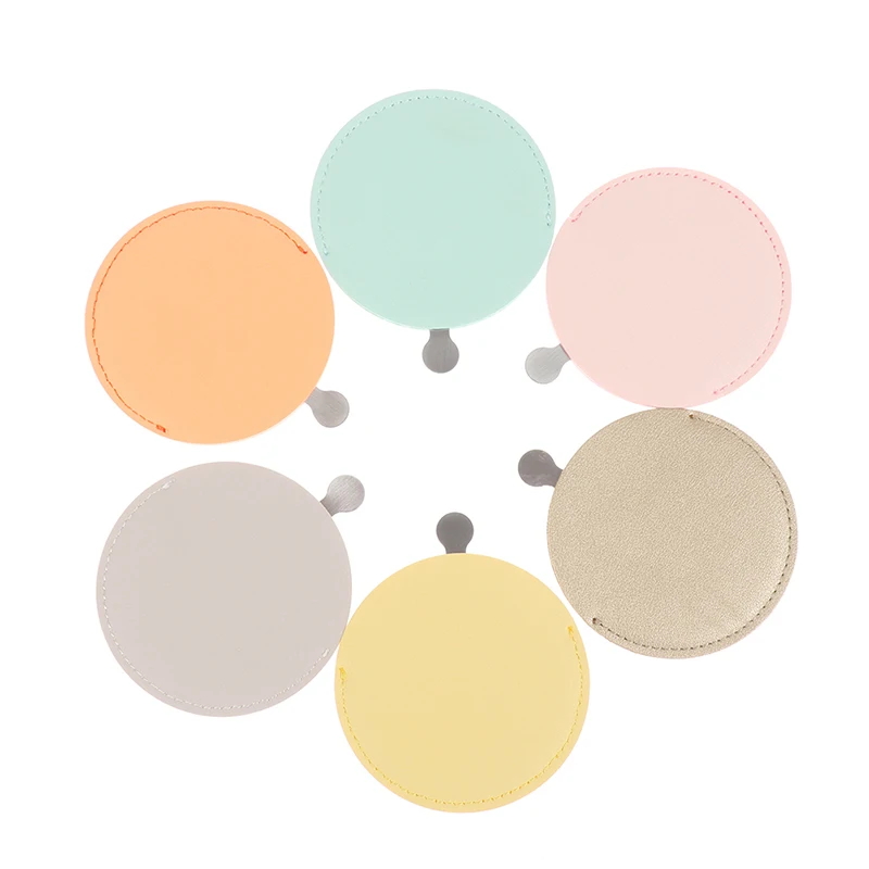 

Ультратонкое зеркало для макияжа, косметическое зеркало для макияжа, карманные круглые компактные складные зеркала для макияжа, 6 цветов
