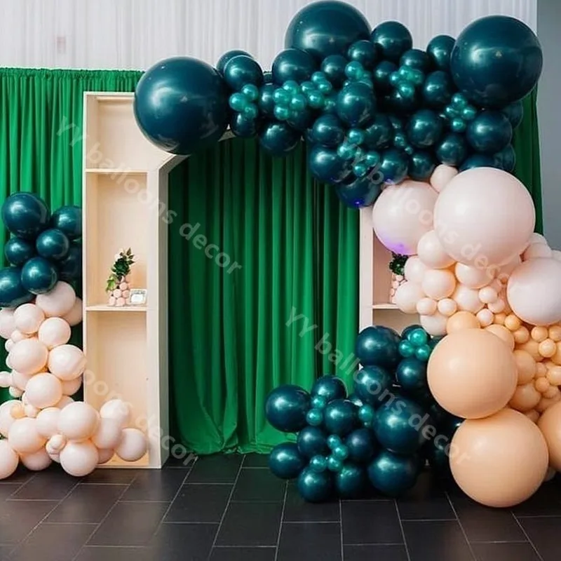 Global Balloons арочный Комплект двойной слой Macaron латексный шар гирлянда темно