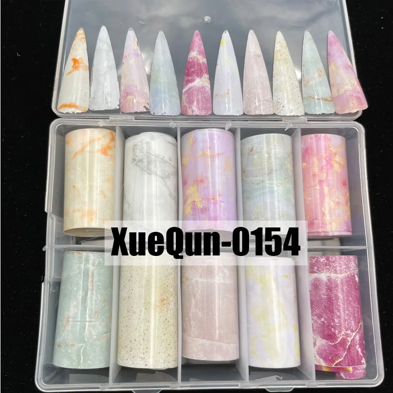

XueQun 4*100 см Мэйбл-трансферная дизайнерская Фольга для ногтей