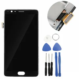 lcd touch screen repairment digitizer display touch screen frame replacement mobile phone parts panel compatble for oneplus 3t free global shipping