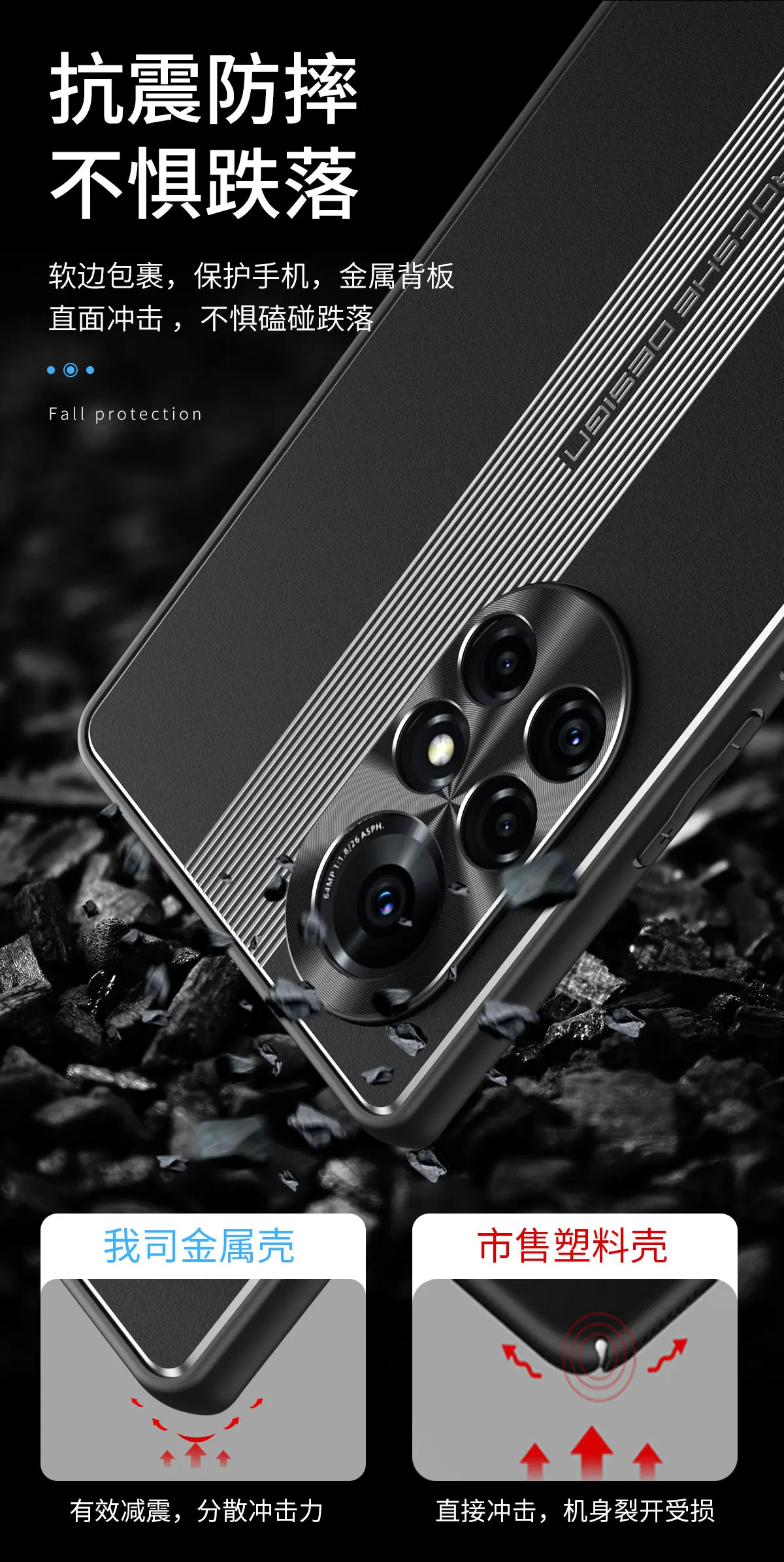 

ShockProof Phone Case For Honor V40 Matte Aluminum Metal Cover Honor View 40 5G Metal Camera Lens Protector Film Shell Case