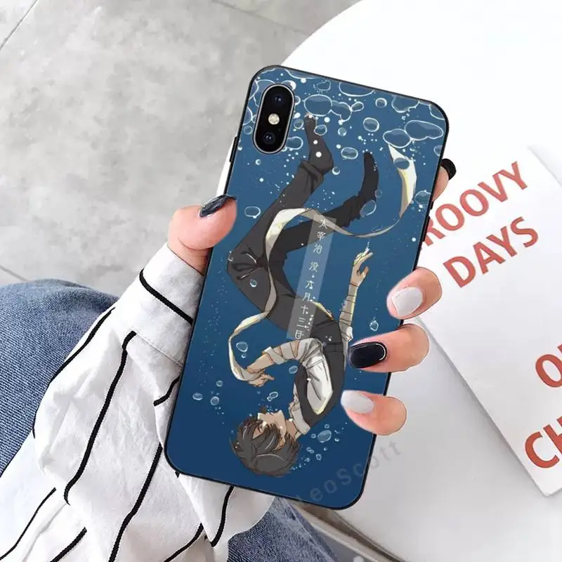 

Anime Bungou Stray Dogs Dazai Osamu Phone Case for iPhone 11 12 mini pro XS MAX 8 7 6 6S Plus X 5S SE 2020 XR