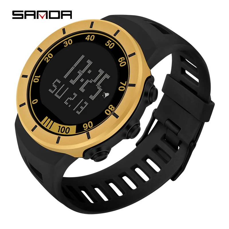 SANDA Men's Watches Military 50M Waterproof Luminous Alarm Clock Mens Watch Men Wristwatch Casual Sport Watch Montre Homme