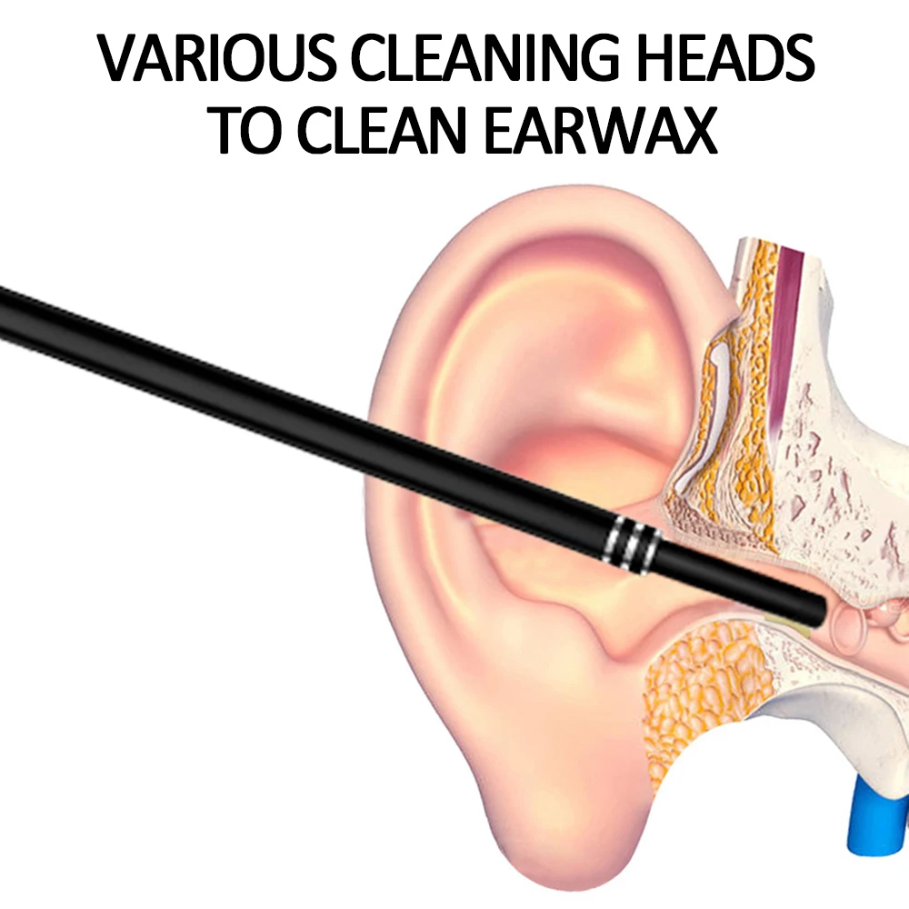 Эндоскоп для очистки ушей ложка мини камера устройство снятия восковое удаление