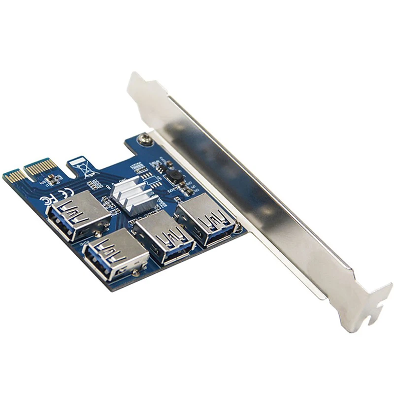 

Плата расширения PCI-E с одного на четыре PCIE 1 на 4 разъема PCI Express 16X, карта расширения PCI-E 1X на внешний 4 PCI-E слота, адаптер
