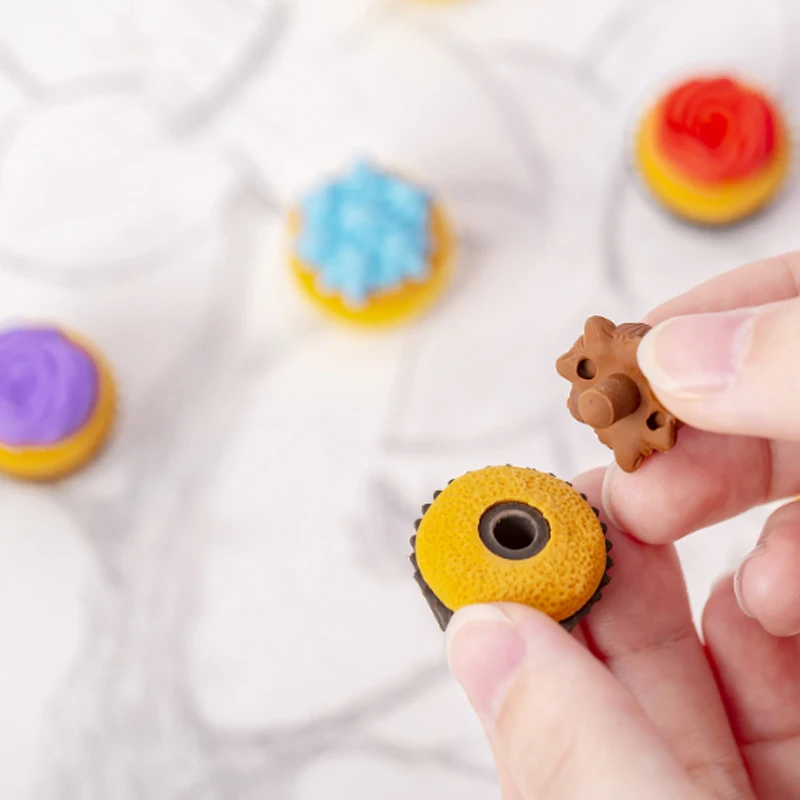 18 упак./лот милый цветочный дизайн набор ластиков для торта Полезная новинка