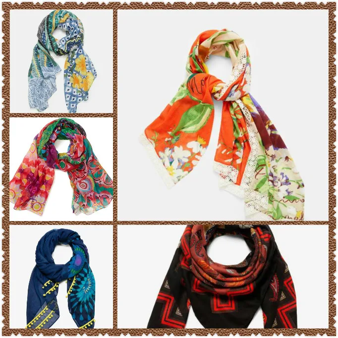 

Spanish New Print Multiple Solo Scarves