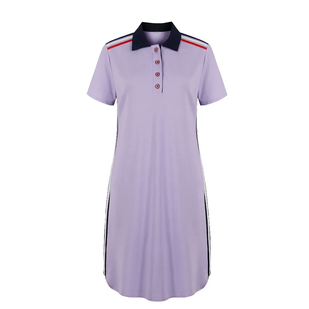 Fashion Brand Women Polo Dress T Shirt Short Sleeve Summer Elegant Dresses Patchwork Female Casual Oversized 6XL Vestidos