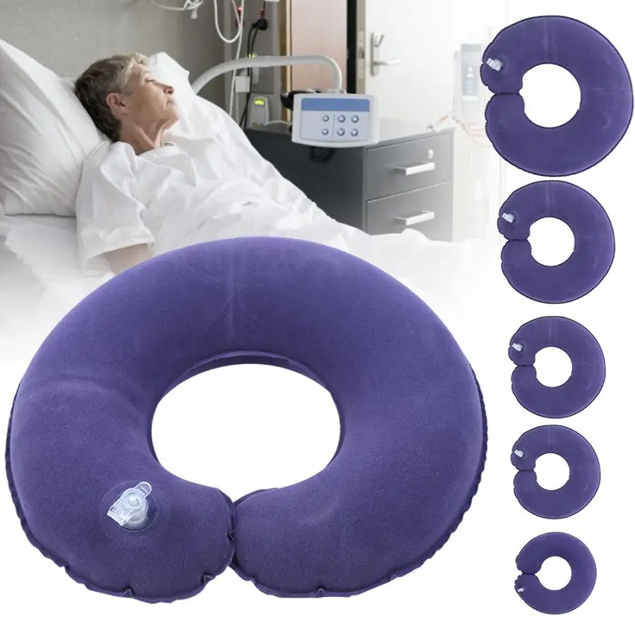 Inflatable Seat Cushion PVC Anti-Bedsore Wheelchair Bedridden Patient Ass Pad Comfort Anti Sore Mat Round | Красота и здоровье
