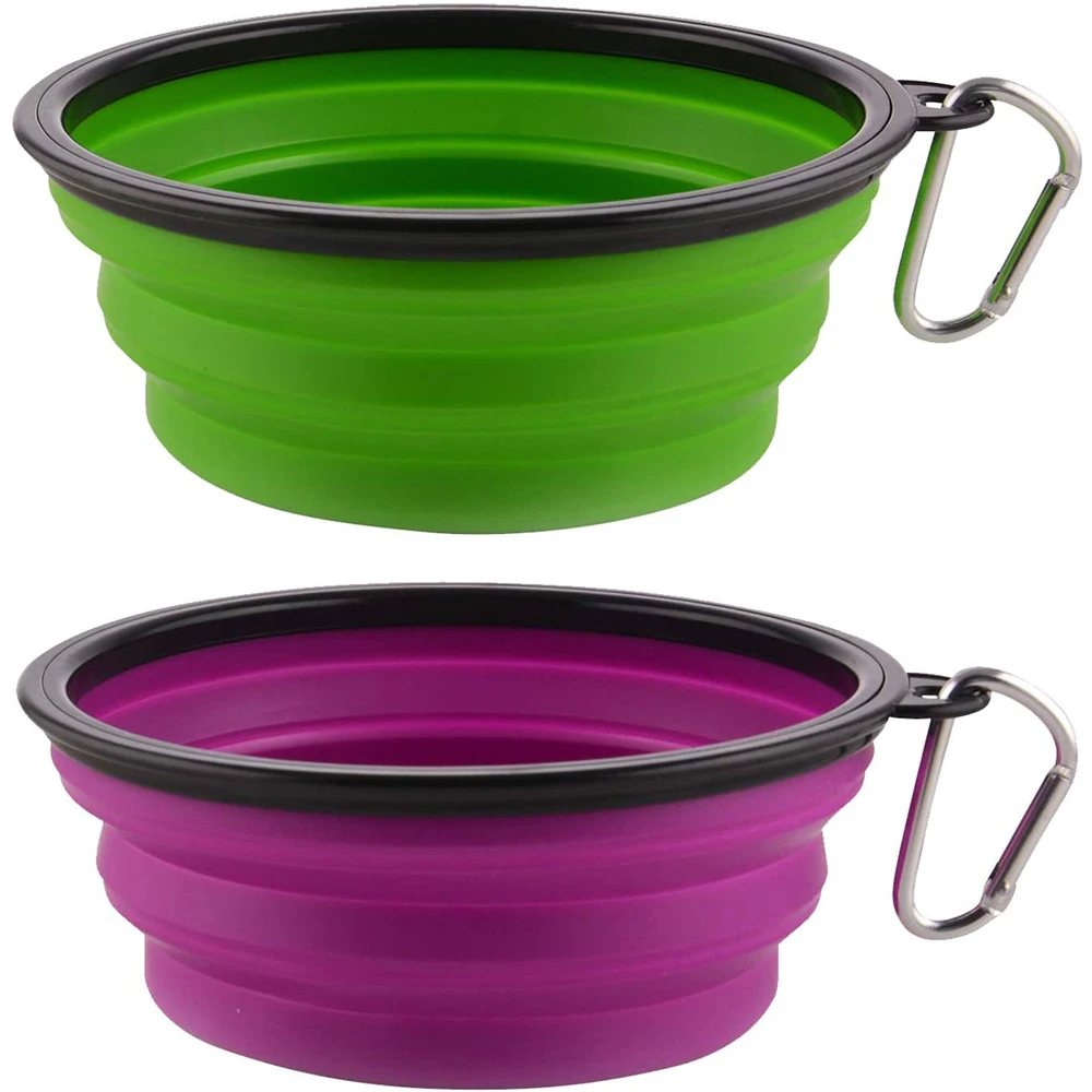 

1000ML Large Collapsible Dog Bowls 34oz Portable Foldable Travel Water Bowl Food Dishes Outdoor Pet Feeder Dish for Hiking