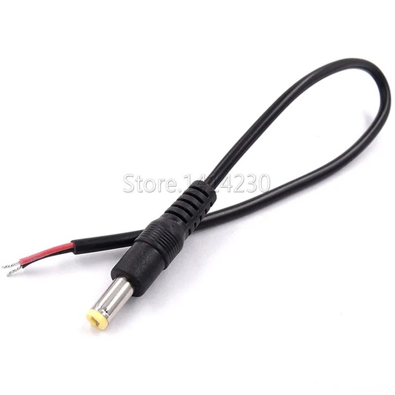 1PC DC Male Connector Cable 5.5x2.1mm 5.5x2.5mm 25cm Power Cord Conversion Wiring DC5.5-2.1mm 5.5-2.5mm Plug