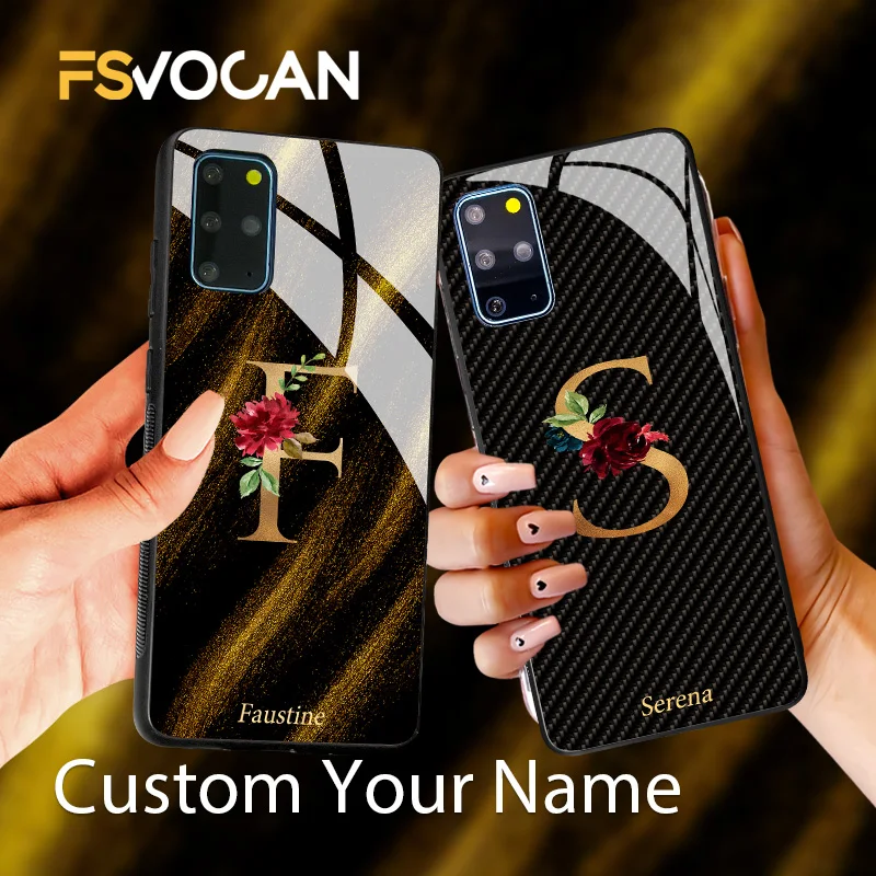 

Custom Name Phone Case For Samsung S20 FE S21 S22 S10 Plus Note 20 10 Ultra A71 A72 A53 A52 A51 A32 A12 A21S A31 M31 A52s Marble