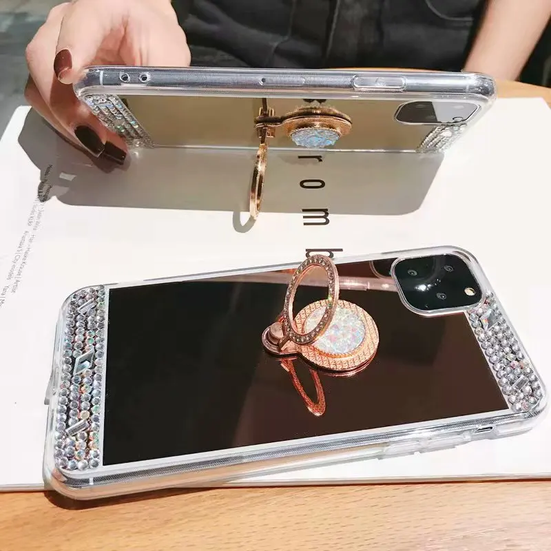 Чехол для Телефона iphone 7 8 Plus 6 6S X XR XS Max IPhone 11 Pro зеркальный глянцевый блестящий