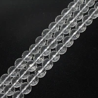 wholesale facet genuine clear quartz crystal beads4mm 6mm 8mm 10mm 12mm gem stone loose beads for jewelry making1of 15 strand