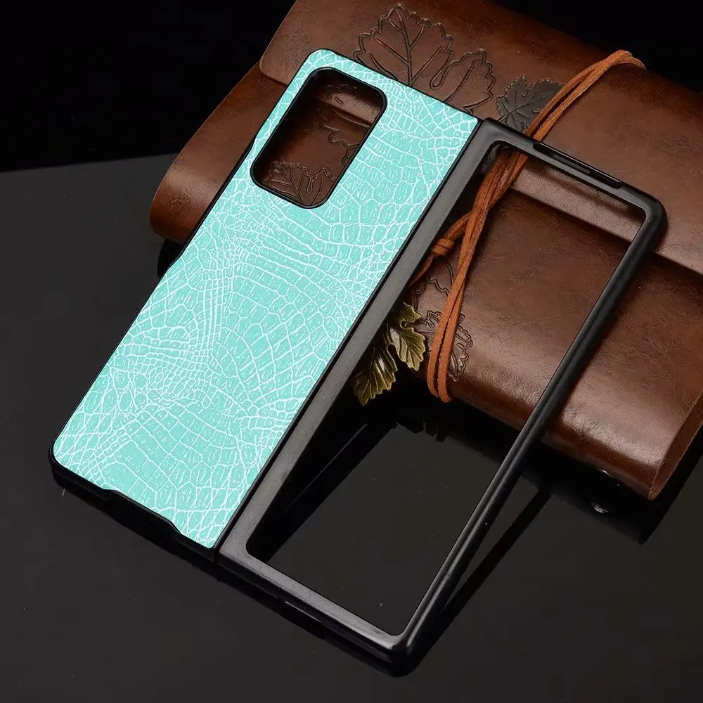 

For Samsung Galaxy W21 5G Simple Crocodile Pattern Leather Shockproof Hard Case