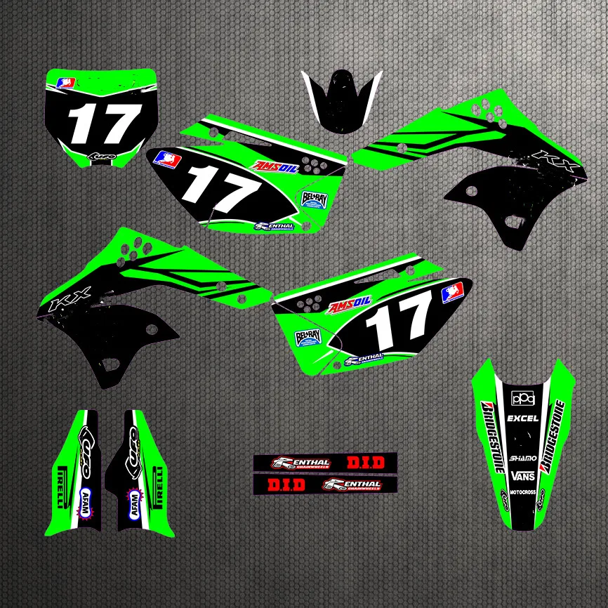 Наклейки для мотокросса KXF 250 3M наклейки графические наборы Kawasaki KX250F KXF250 2006 2007