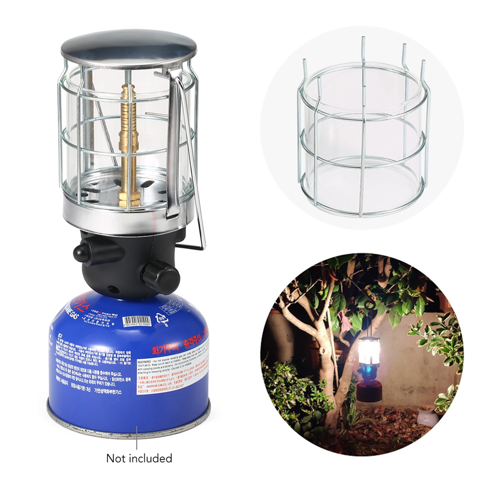 

Портативный газовый фонарь для кемпинга с пьезозажигалкой, газовый фонарь, плоский газовый фонарь, Уличное оборудование для кемпинга, похо...