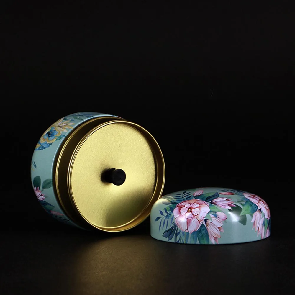 

Metal Mini Sealed Tank Round Moisture-Proof Coffee Canister Portable Travel Tea Box Cookies Candy Jar Cute Storage Cans Souvenir