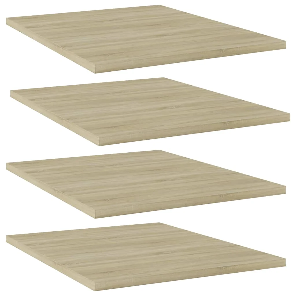 

Bookshelf Boards 4 pcs Sonoma Oak 15.7"x19.7"x0.6" Chipboard
