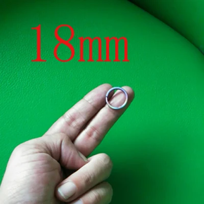 Multicolor 18MM 10 шт. многоцветное титановое разделенное кольцо TC4, брелок с двойной петлей, держатель для ключей, подвесная Пряжка, аксессуары для повседневного использования, фонарик J205 - Цвет: Multicolor 18MM