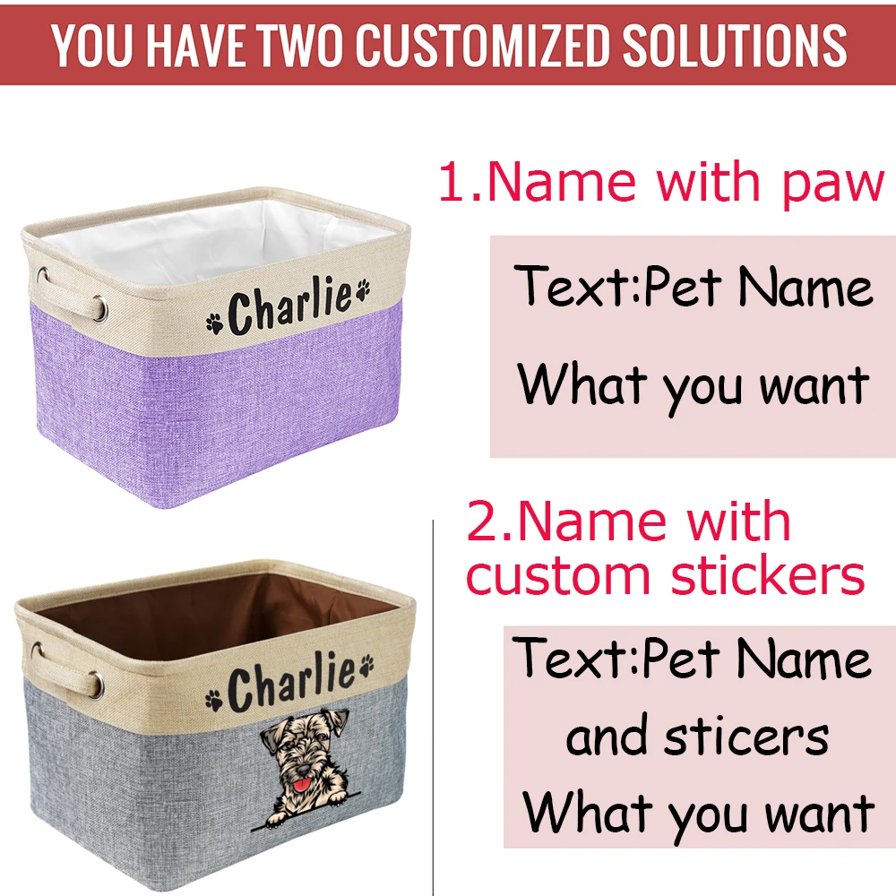 Персонализированный ошейник для собак корзина игрушек Бесплатная печать